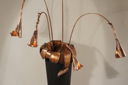 vaaslamp koper zwart