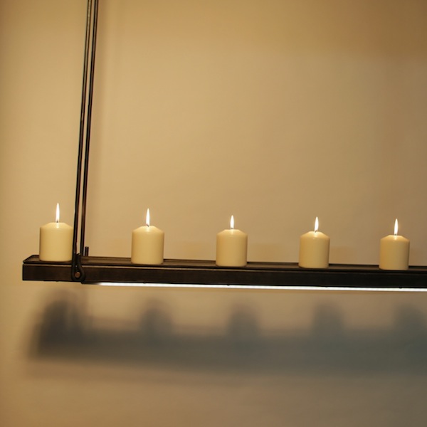 Blozend huren Onrechtvaardig Hanglamp met kaarsen, een fraai design, exclusief en landelijk