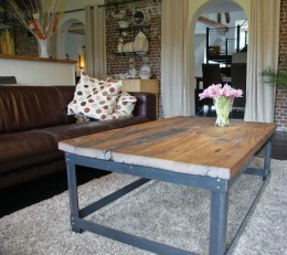 oud eiken salontafel