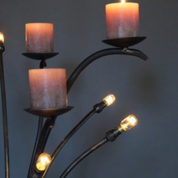 kandelaar lamp kaarsen